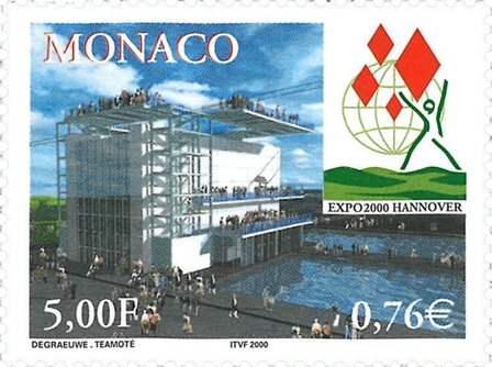 Monaco - Hanover 2000 - Postfrisk frimærke