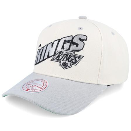 Mitchell & Ness - NHL Béžová adjustable Kšiltovka - Los Angeles Kings Retro Type Pro Off White/Grey Adjustable @ Hatstore