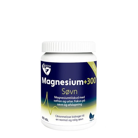 Biosym Magnesium+300 Søvn 60 stk, Helse & Madvarer, Kosttilskud, Søvn