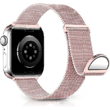 Ersättningsarmband kompatibelt med Apple Watch armband 41 mm 40 mm 38 mm för kvinnor/män, dubbla magnetiska justerbara armband