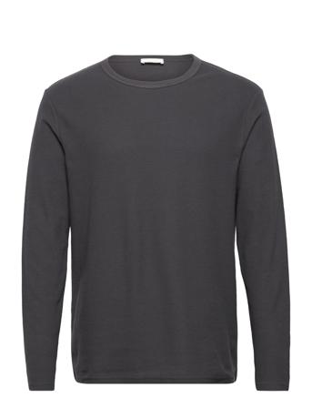 Johaan Waffle T-shirts Long-sleeved Svart ARMEDANGELS