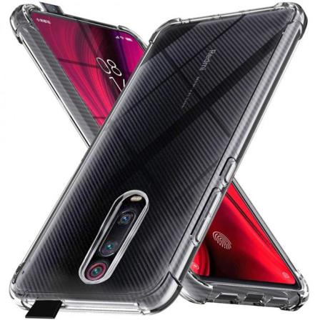 Xioami Mi 9t Stötdämpande Silikon Skal Shockr Transparent