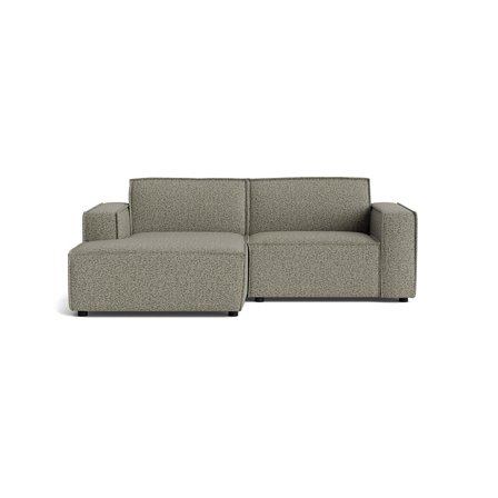 Lyon Lille Chaiselong Sofa, Venstrevendt, Puente Grøn, Pladsbesparende Design - 225x160x80cm - Perfekt til Små Stuer & Studielejligheder