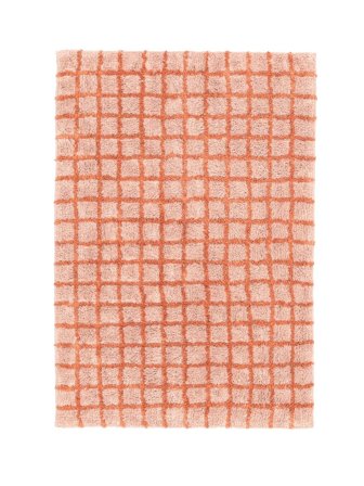 Linn Baderomsteppe 60X90 Rosa/Terrakotta Bomull Vaskbart