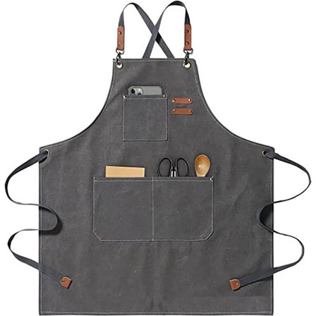 68x76cm Säädettävä BBQ-essu 3 taskulla Essu miehille naisille A