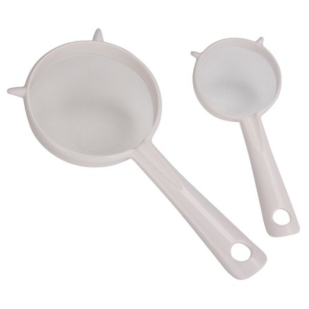 Plast durkslag 19,5 cm, Vit