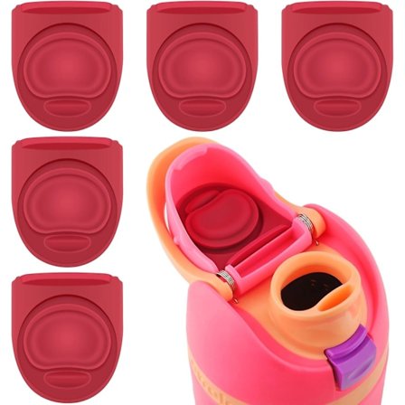5 stk erstatningsstopper kompatibel med Owala Free Sip 19/24/32/40 oz, silikon anti-spill lokkstopper kompatibel med Owala Freesip