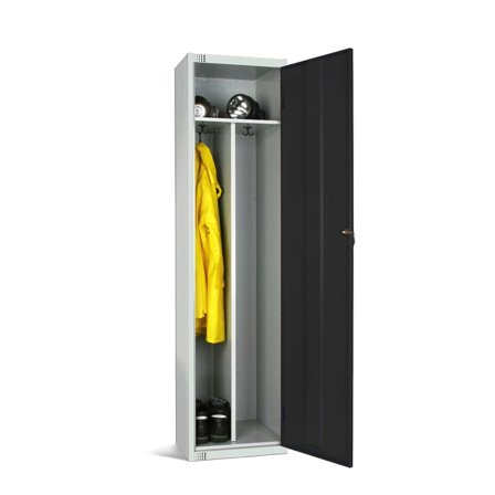 Clean and dirty locker, 1800x450x450 mm, black