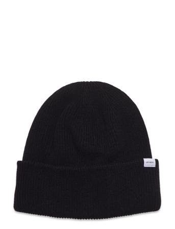 Wayne Recycled Wool Beanie Accessories Headwear Beanies Sort Les Deux