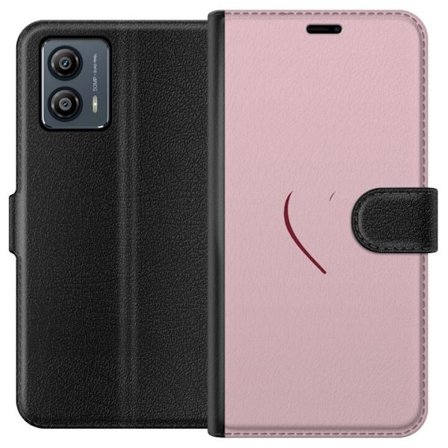 Kompatibelt Lommeboketui til Motorola Motorola Moto G53 SoftPinkLove
