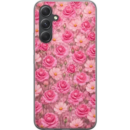 Yhteensopiva Puhelinkuori Samsung Galaxy S24 Petal Reverie Blush Rose