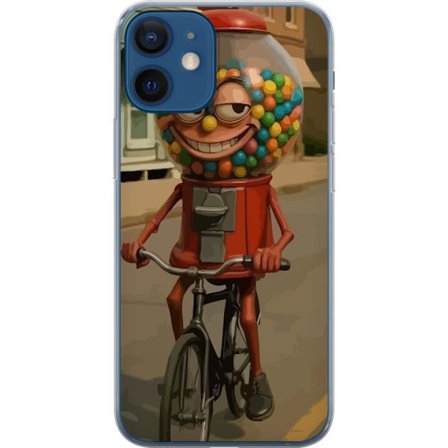Kompatibelt Mobildeksel til Apple Apple iPhone 12 Italian Brainrot godismaskin – Tuggummimaskin cyklar i retrostil