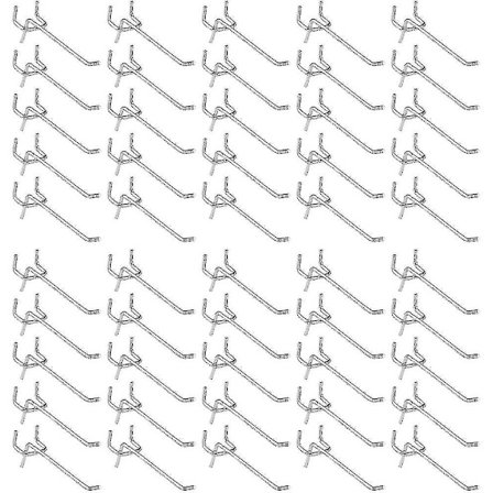 50 kpl Pegboard-koukkuja, seinähyllykoukkuja Display Pegboard Garage Shop -työkalujen säilytystelineeseen S—yux