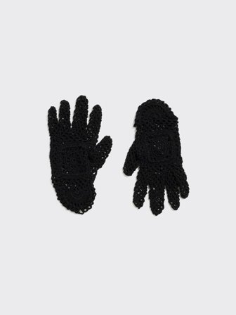 Holzweiler - Rosie Crochet Gloves - Black - One size