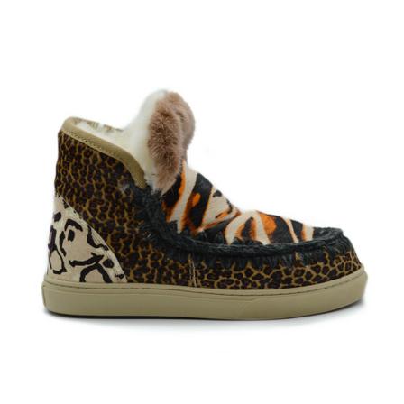 Mou, Sneakers Bruin, Dames, Maat:37 EU