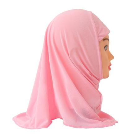 Muslimi Hijab Islamilainen Huivit Lapsille VAALEANPUNAINEN pink