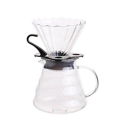 Højtemperaturbestandig Glas Kaffemaskine Sæt Filterkop