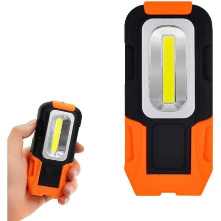 Led taskulamppu 3w Cob Led käsilamppu kannettava ultratehokas magneettinen akku magneettisella pohjalla ja koukulla 3x Aaa paristot eivät sisälly 1 