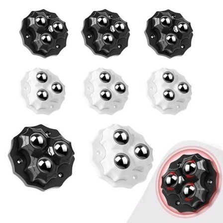 Møbelhjul - 8 stk. - Drejelig - Plastik - Maksimal belastning 150 kg