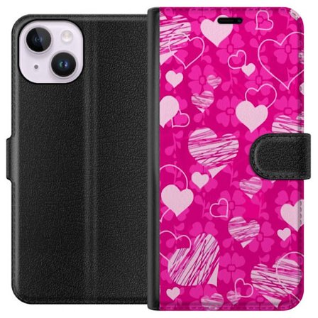 Yhteensopiva Lompakkokotelo Apple Apple iPhone 15 PopSydänKuviointi