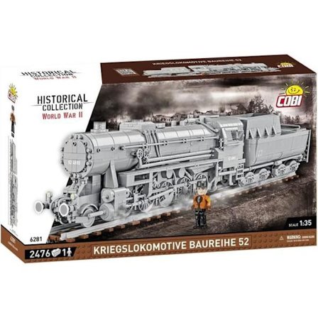 Maquette - COBI - Kriegslokomotive Baureihe 52 - 2476 dele - 1:35 - Figur inkluderet