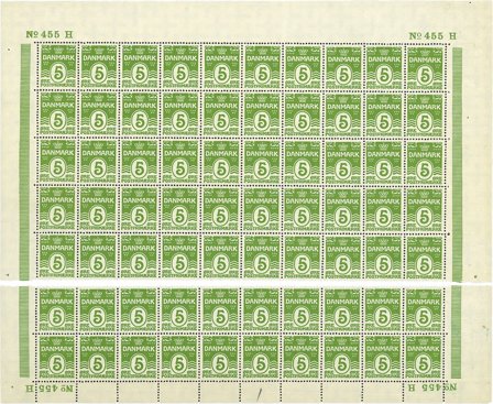 Danmark - Arkdele med 50+20 frimærker AFA 183
