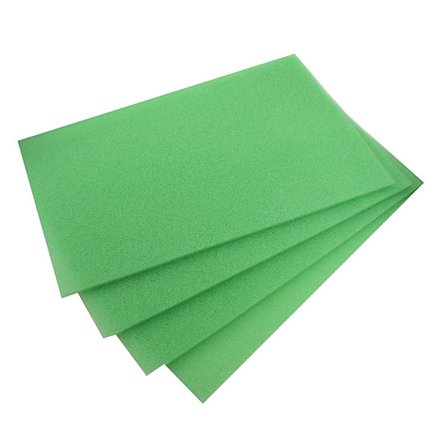 Golvmatta med konserveringsbaserat svampfilter, antimögelmatta, antibakteriell, universell, kylskåp, grön, 38x25x0,5 cm