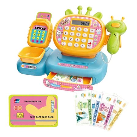 Legetøjslegebutik med fungerende lommeregner, værktøj til udvikling af tidlig barndom til opbygning af sociale færdigheder, alder 3+ Multicolor[HK]