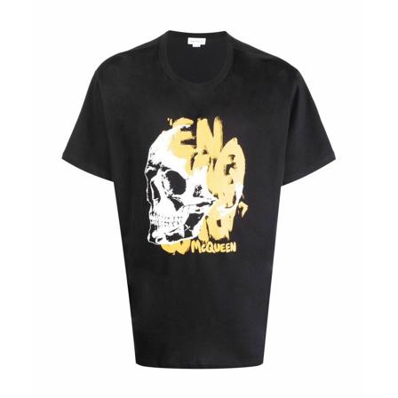 Alexander McQueen T-Shirts Sort, Herre