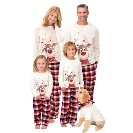 julkläder julpyjamas familj pyjamasbyxor jultröja pyjamas set