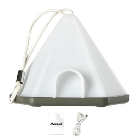 LED-yövalo, jossa kaulahihna, himmennettävä ajastintoiminto, välkkymätön silmäsuojaus, ladattava teltta yölamppu(Vihreä)