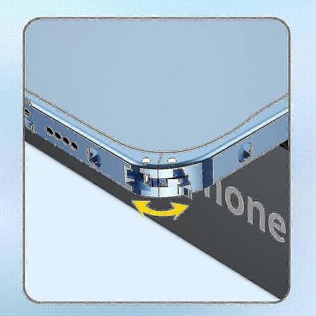Enkel Stil Metallram Frostat Bakstycke Ultratunt Mobiltelefonfodral Kompatibelt Iphone11 12pro 13pro Max - Jxlgv