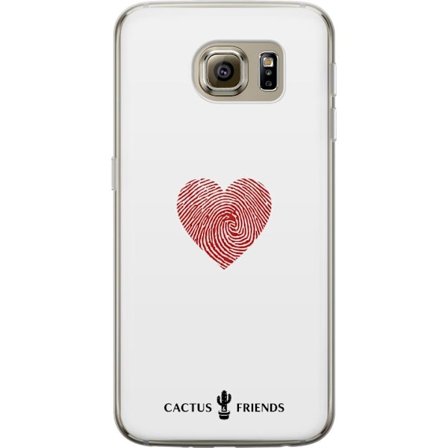 Kompatibel Mobilcover til Samsung Samsung Galaxy S6 Cactus and Friends - Fingerprint Love