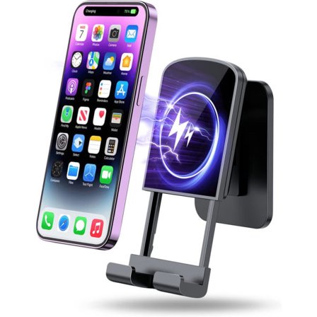 IC Mobiilipuhelinteline iPhone Androidille, Langaton latausteline säädettävällä iPhone 14/13/12/11, Samsung Galaxy, Pixel, Oneplus