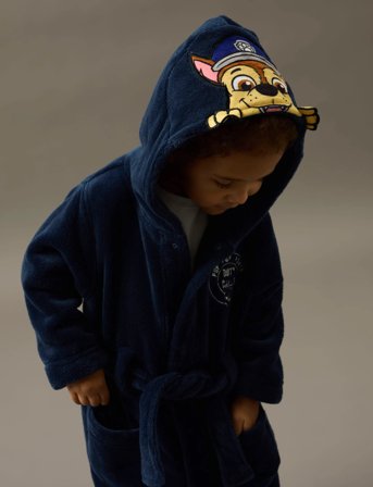name it Nmmnasir Paw Bathrobe Cplg - Navy - 98