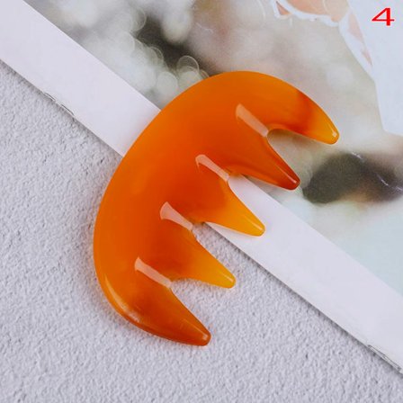 Naturlig Guasha Steinbrett Harpiks Massasje Kam Gua Sha Plate Hodemassasje Skraper Kroppsverktøy Helsepleie