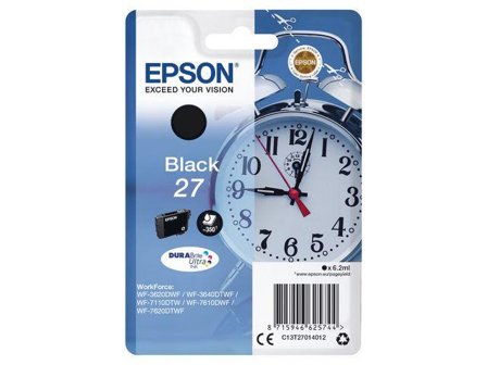 Epson 27 - svart - original - blekkpatron