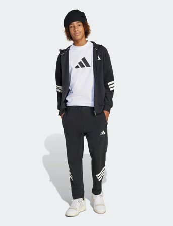 adidas Sportswear J Fi 3S Fz Hd - Black - 128