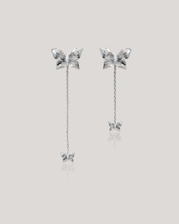 IOAKU PAPILLON CRYSTAL STUDS Silverfärgad Smycken Tjej - Kids Brand Store