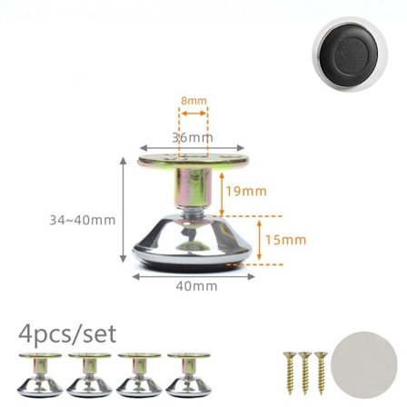 4 stk Møbelstøtteben Stol Benfødder STYLE 6 STYLE 6