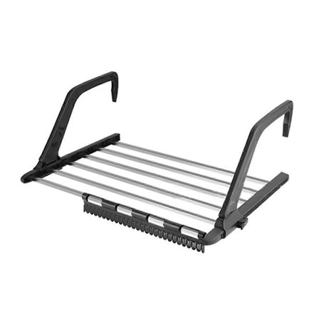 Sammenklappelig Håndklædetørrer med 5 Stænger - Tørrestativ til Tøj og Håndklæder, Tørrestang, Boligindretning