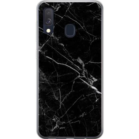 Samsung Galaxy A40 Kuori / Matkapuhelimen kuori - Musta Marmor