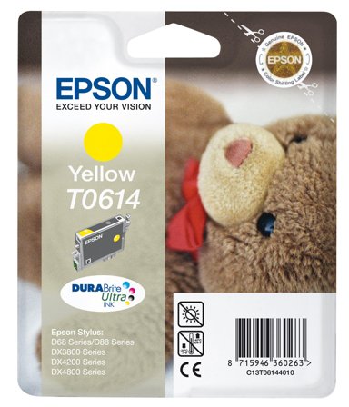 Epson T0614 - gul - original - blekkpatron