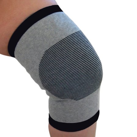 Bamboo Pro Knæbind Selvvarmende Grå S, Medicin & Pleje, Støttebind, Knæstøtte