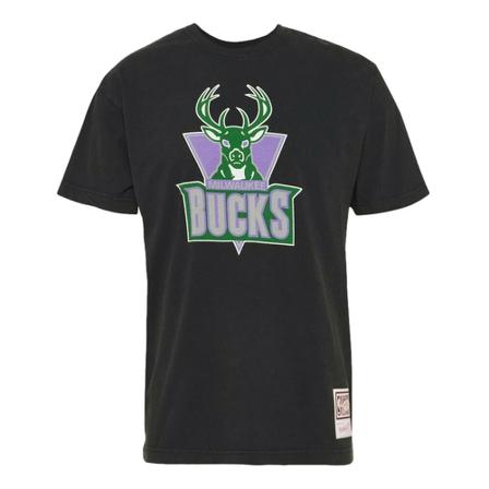 Mitchell & Ness, T-shirt Zwart, Heren, Maat:S
