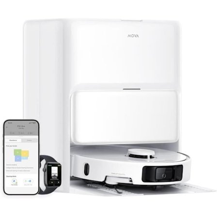 MOVA P50 Ultra - Robotdammsugare med dockningsstation - 19 000 Pa - Rengöring från hörn till kanter