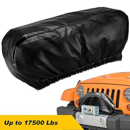 Winch Dæksel Heavy Duty Vandtæt Winch Beskyttelsesdæksel Støvsikkert Universal Winch Beskyttelsesdæksel