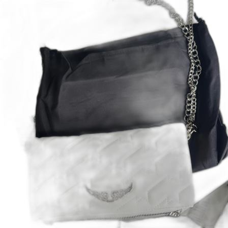 Vit quiltad axelväska Zadig & Voltaire