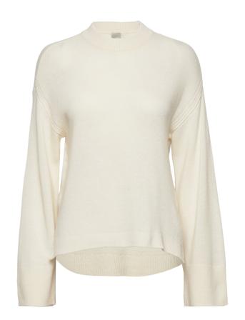 Yasfrido Ls Wide Knit Pullover Noos Pullover Creme YAS*Betinget Tilbud