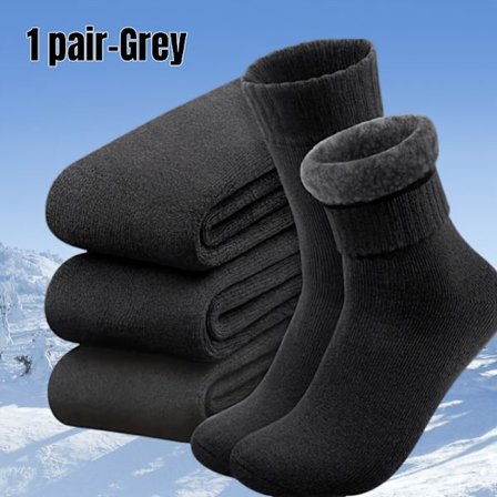 Tykk Termisk Vintervandringsstrømper med - Varm Forstærket Tå & Hæl, Skistøvler/Snestøvler til Koldt Vejr, Midt-læg til udendørs brug [DB]